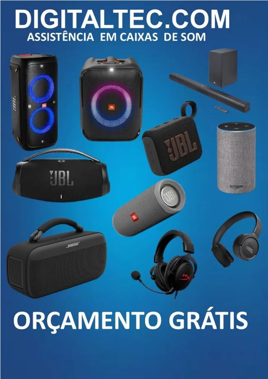 CONSERTO  E REPAROS EM  CAIXAS JBL E OUTRAS MARCAS.