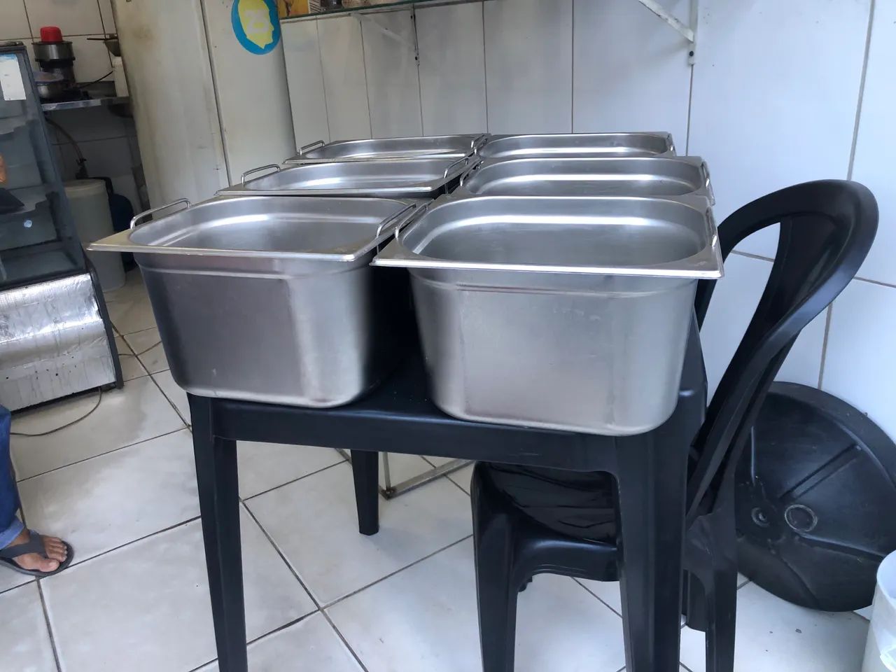 Cuba de inox sorvete e açaí 100$ unidade - Foto 2