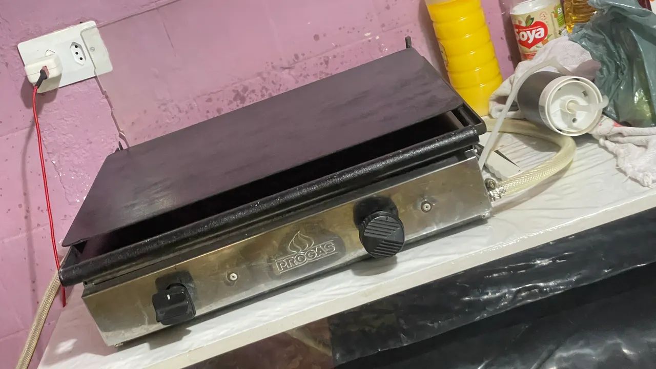 Chapa fritadeira a gás 