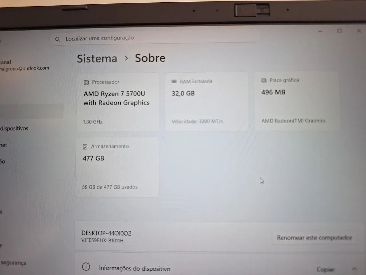 Notebook vaio amd ryzen 7 - Foto 2