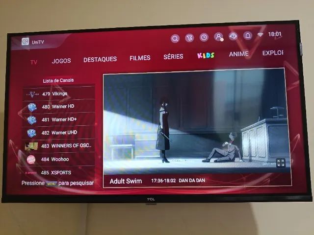 Smart Tv Tcl 32 Polegadas Qled Full Hd S5k Wifi Bluetooth Google Tv 2 Hdmi Hdr10 Dolby - Foto 4