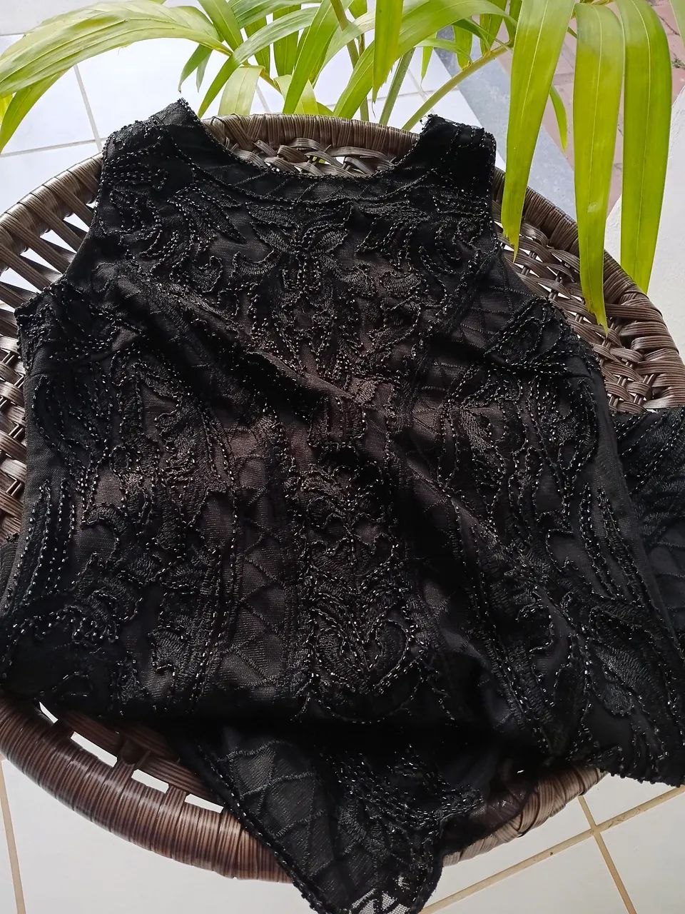 Vestido de Pedraria Elegante Curto