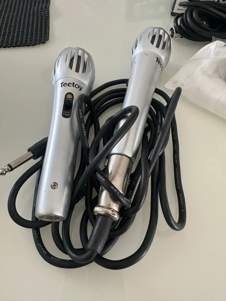 Kit 4 Microfones profissional 2 são novos Ls300 e 2 tectoy usado  - Foto 4