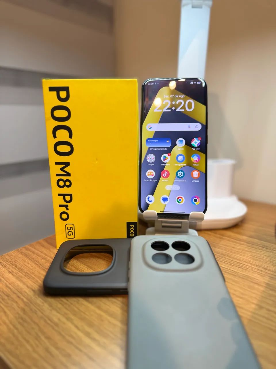 POCO M8 Pro 5G [XGB] Versao PRO Bateria 100 Caixa e 2 Capinhas - Foto 4
