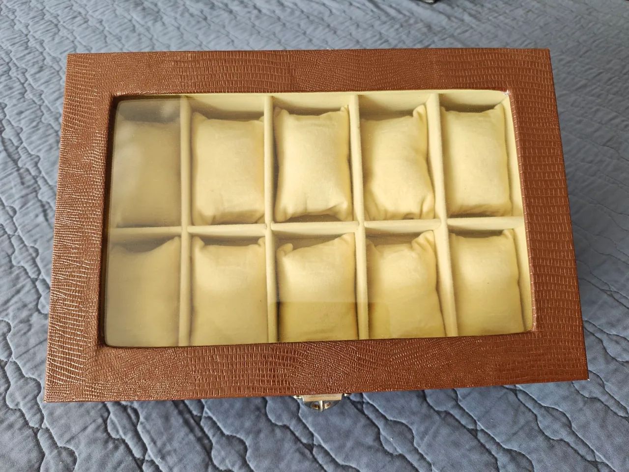 Estojo maleta para relógios 10 posições  - Foto 3