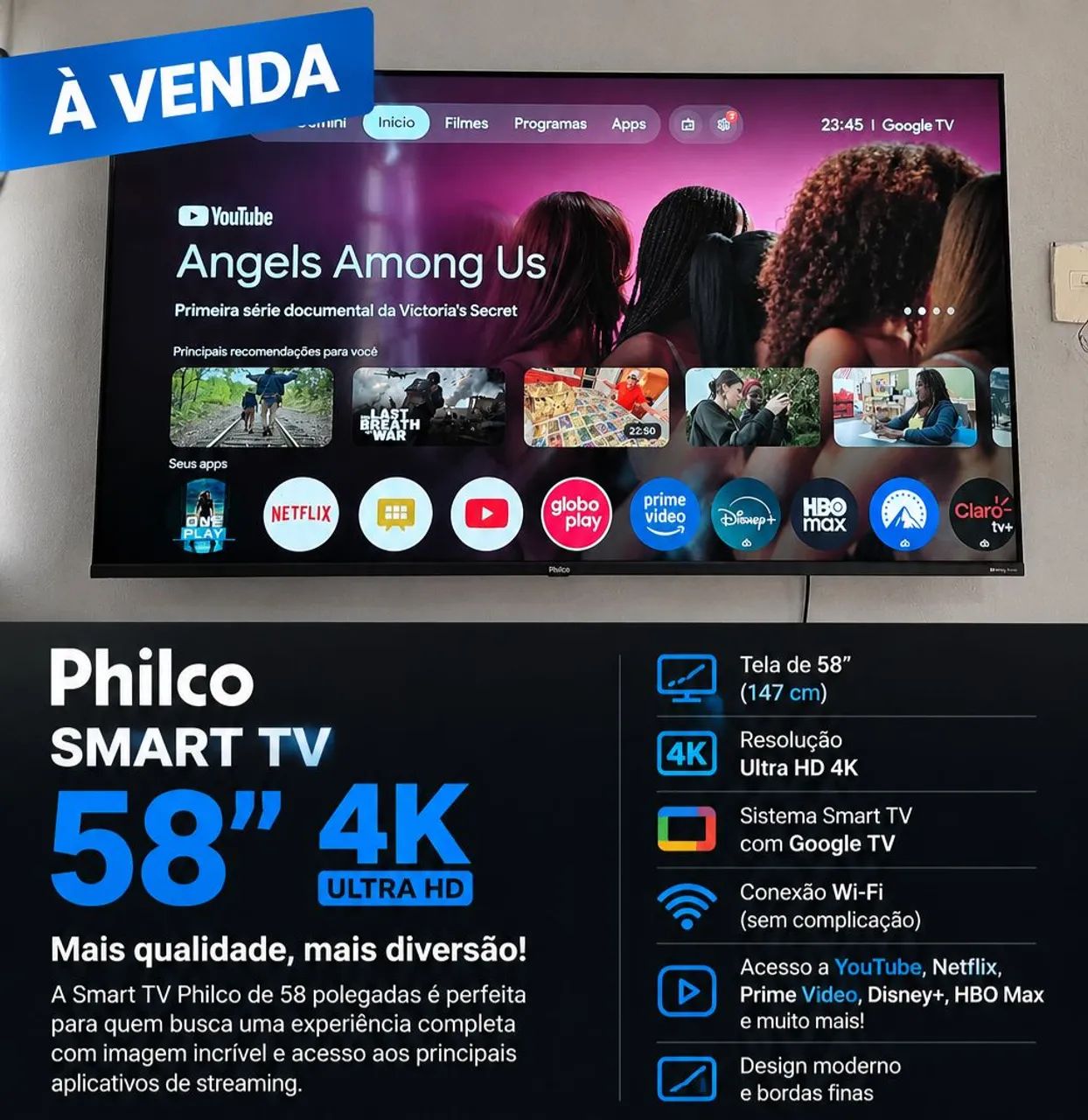 Tv 58 Polegadas Philco