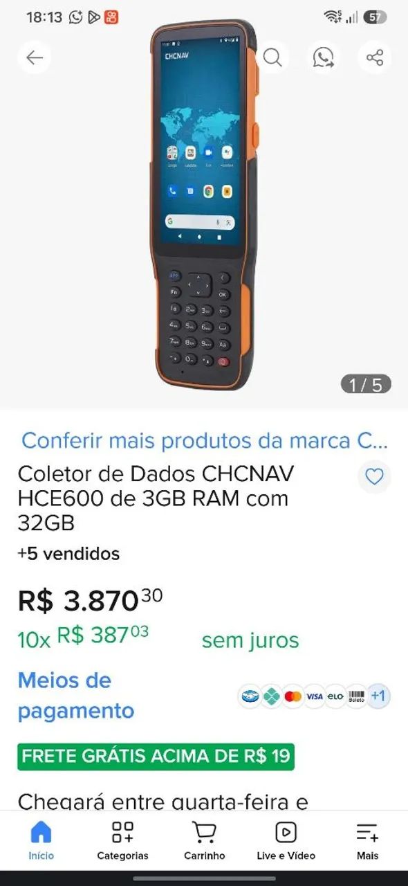 Coletor de dados novo 1.200