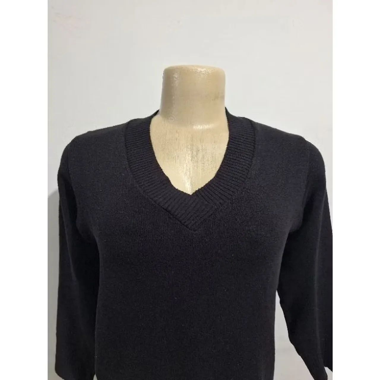 Blusa malha feminino preto  - Foto 2