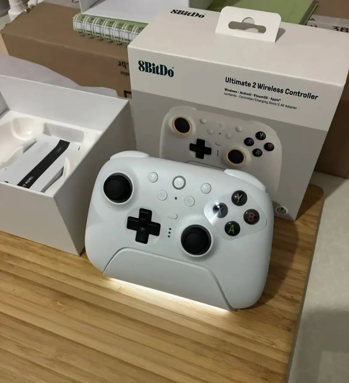 Controle 8bit do ultimate 2 gatilhos hall effect TMR- Bluetooth, PC e Android - Lacrado - Foto 2