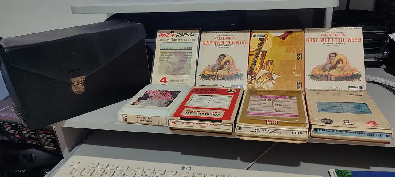 Fitas Cartucho Stereo 8 (Lote 8 Fitas)