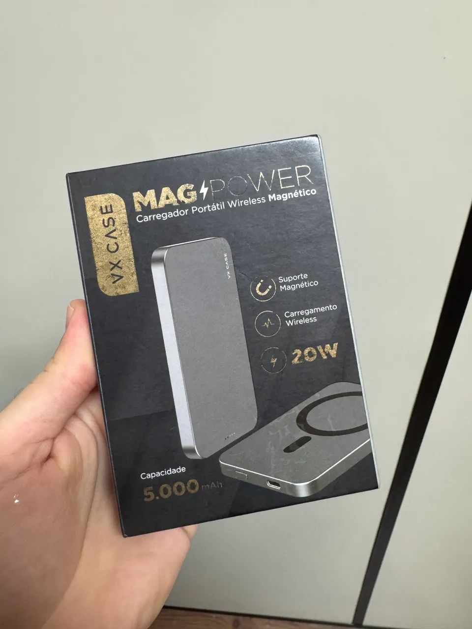 Bateria/carregador portátil magnético VXCASE 5000mAh - Foto 3