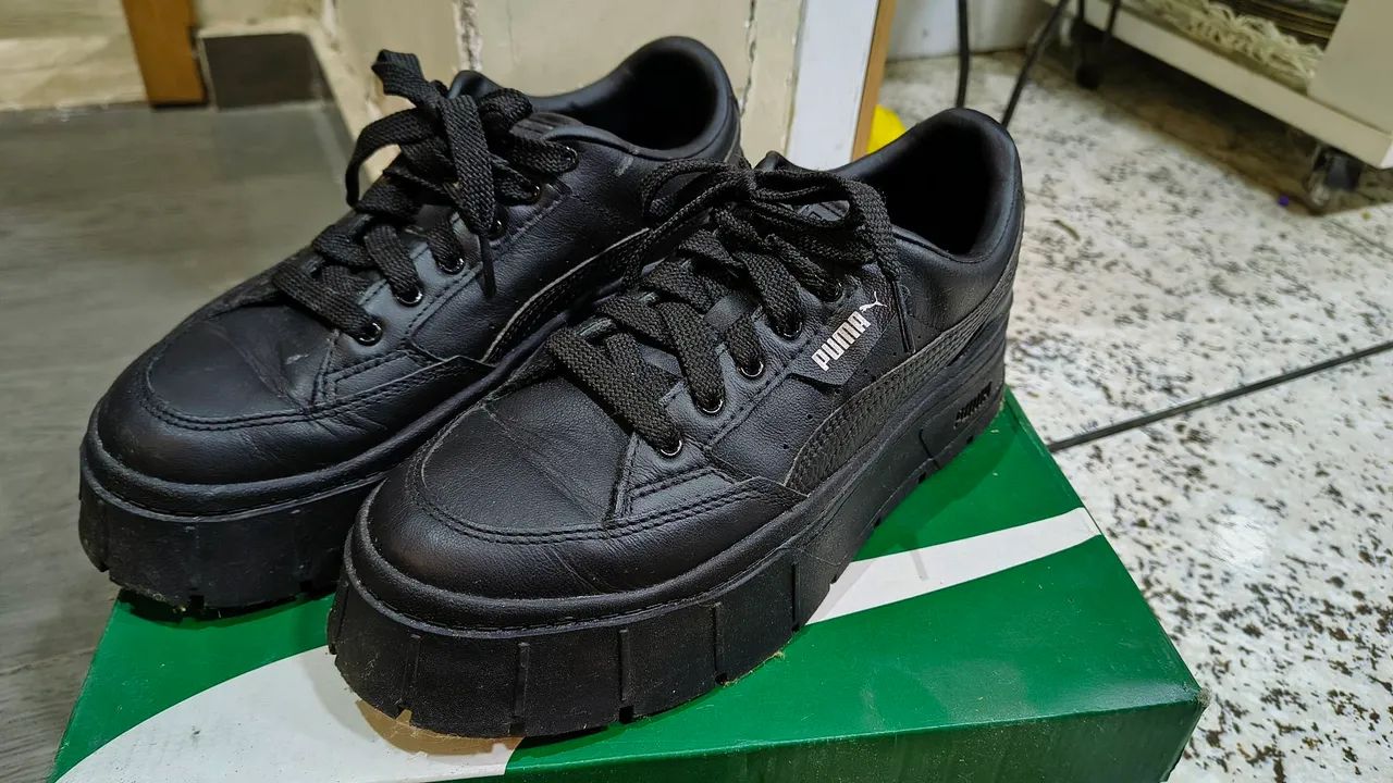 Tênis feminino Puma Mayze (COURO)