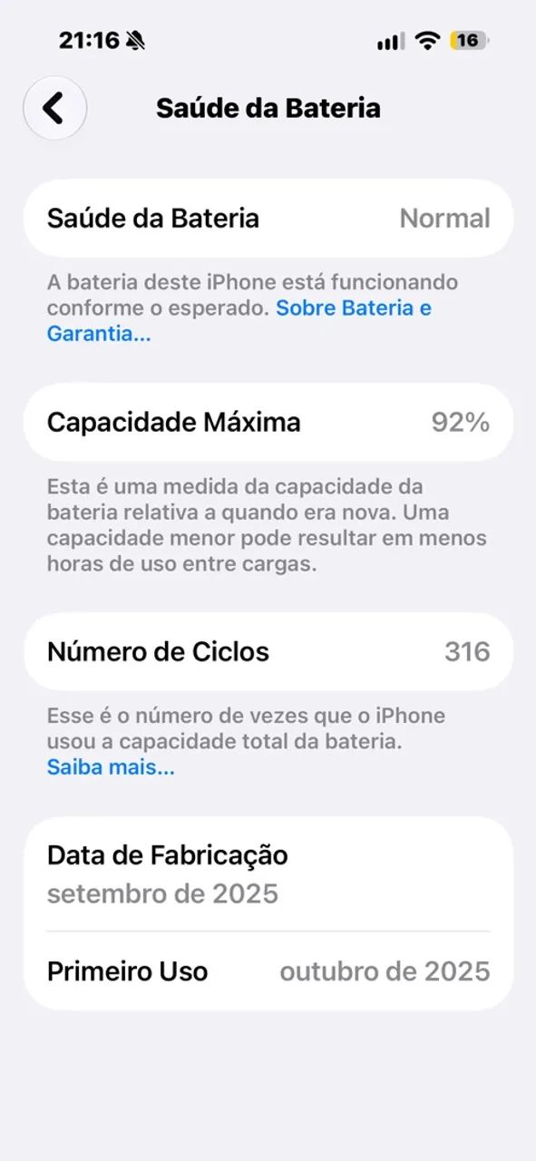 iPhone 17 pro Max laranja usado 