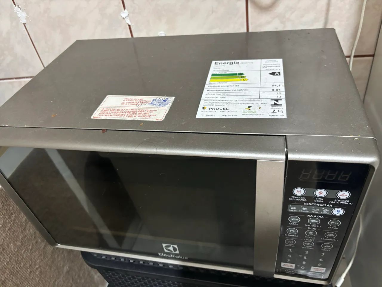 Microondas Eletrolux Inox - Perfeito Funcionamento - Foto 3
