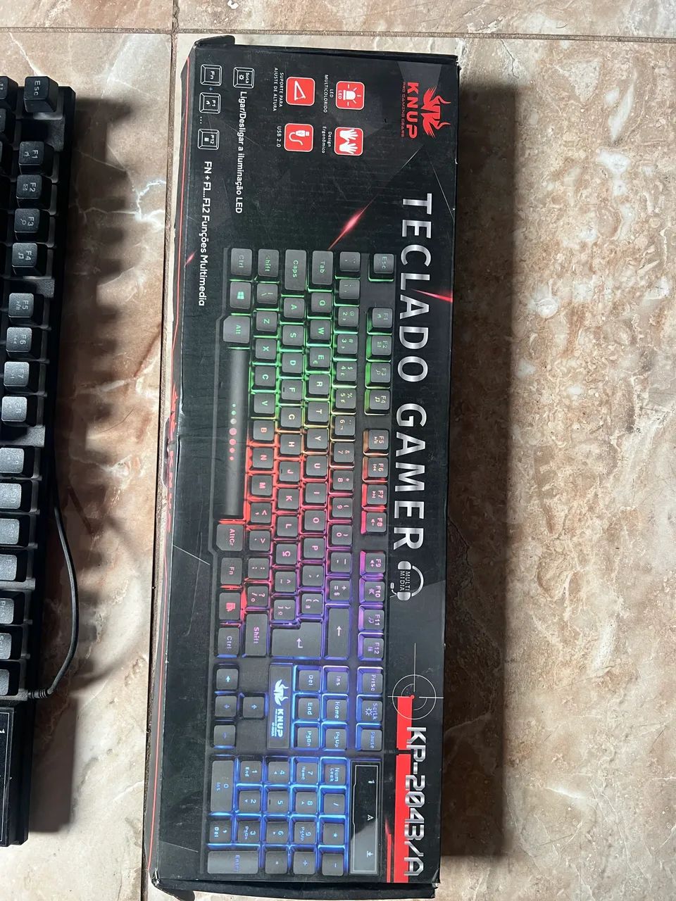 Teclado + Caixa RGB  - Foto 3