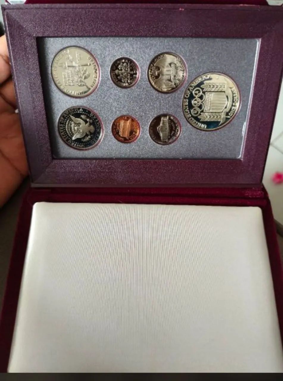 Estojo com moedas Prof 1992 - Foto 2