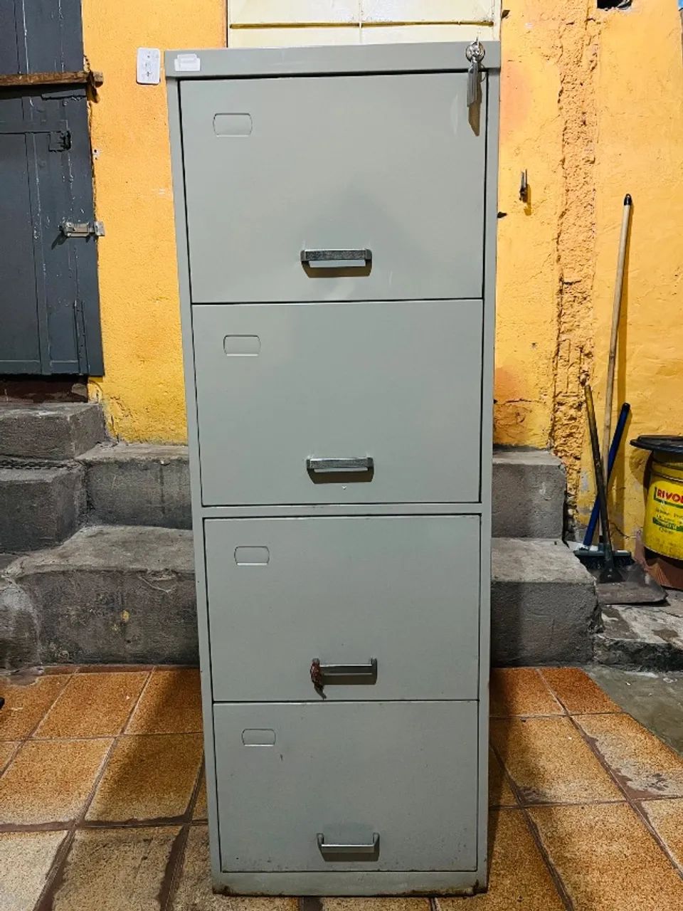 2 arquivos de aço 4 portas cinza - Foto 2