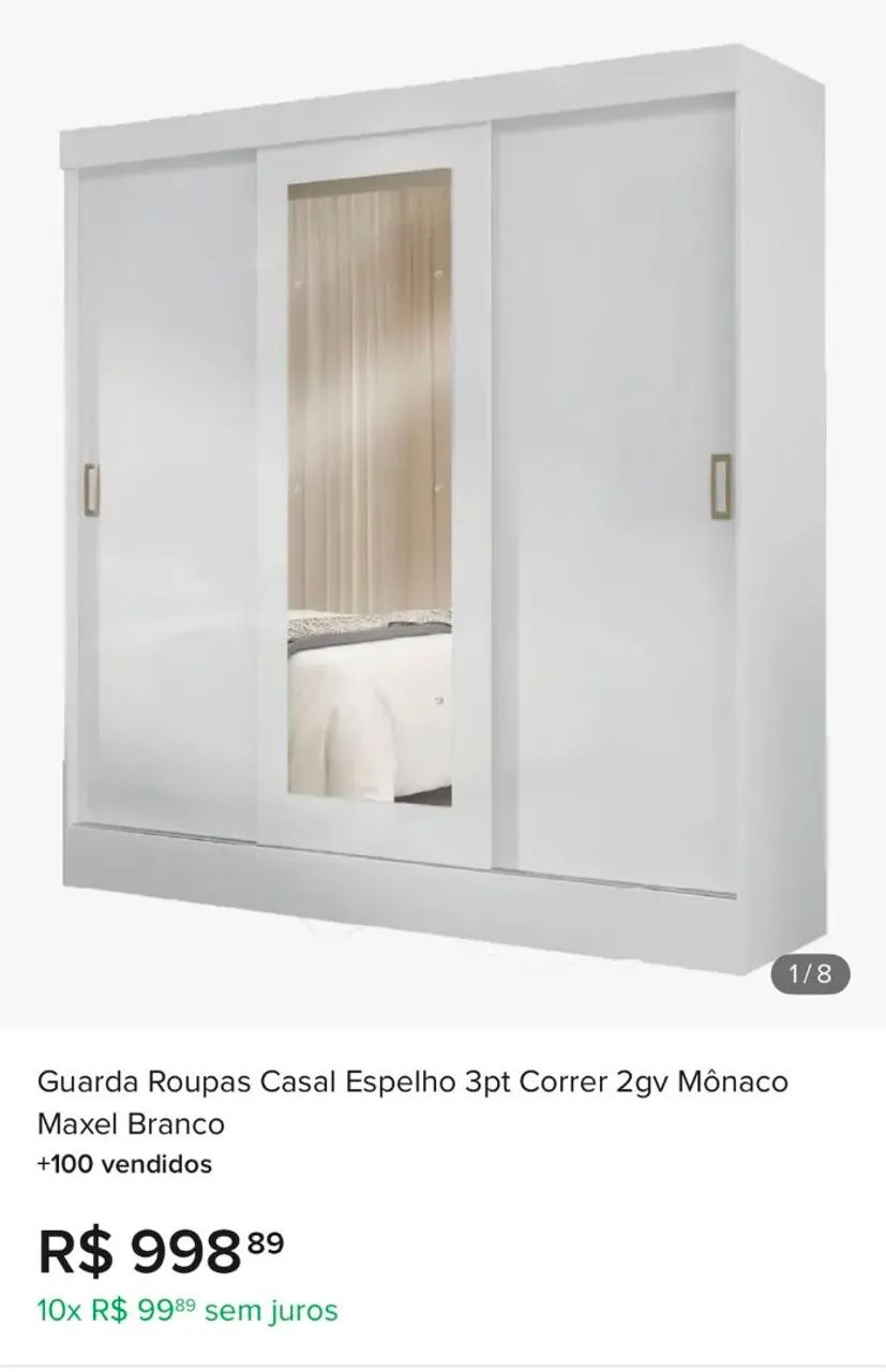 Guarda roupa 3 portas de casal  - Foto 2