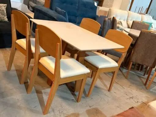 Mesa pedro 0,90m com 4 cadeiras Havana tt - Foto 2
