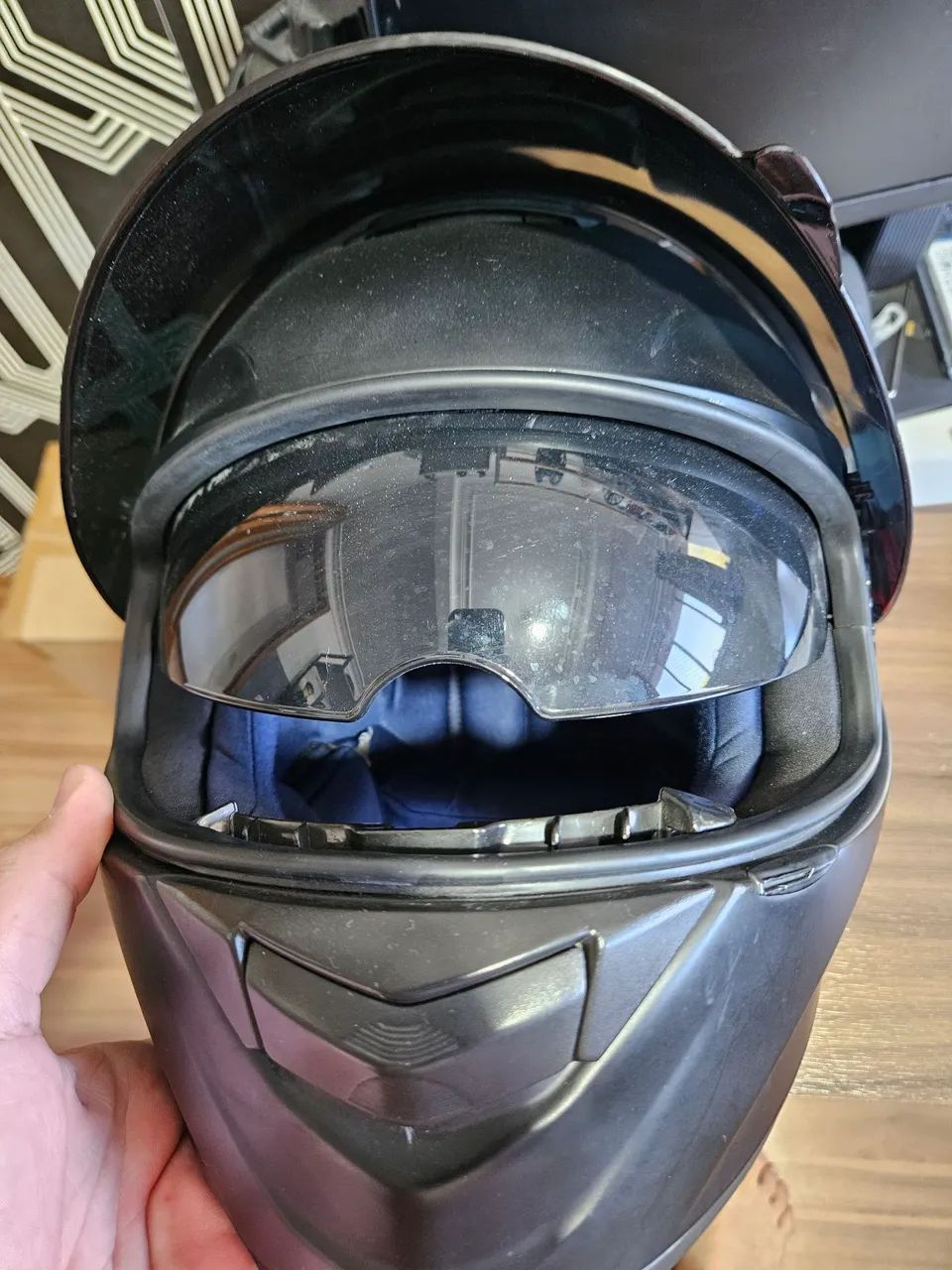 Capacete asx Eagle com oculos interno - Foto 5