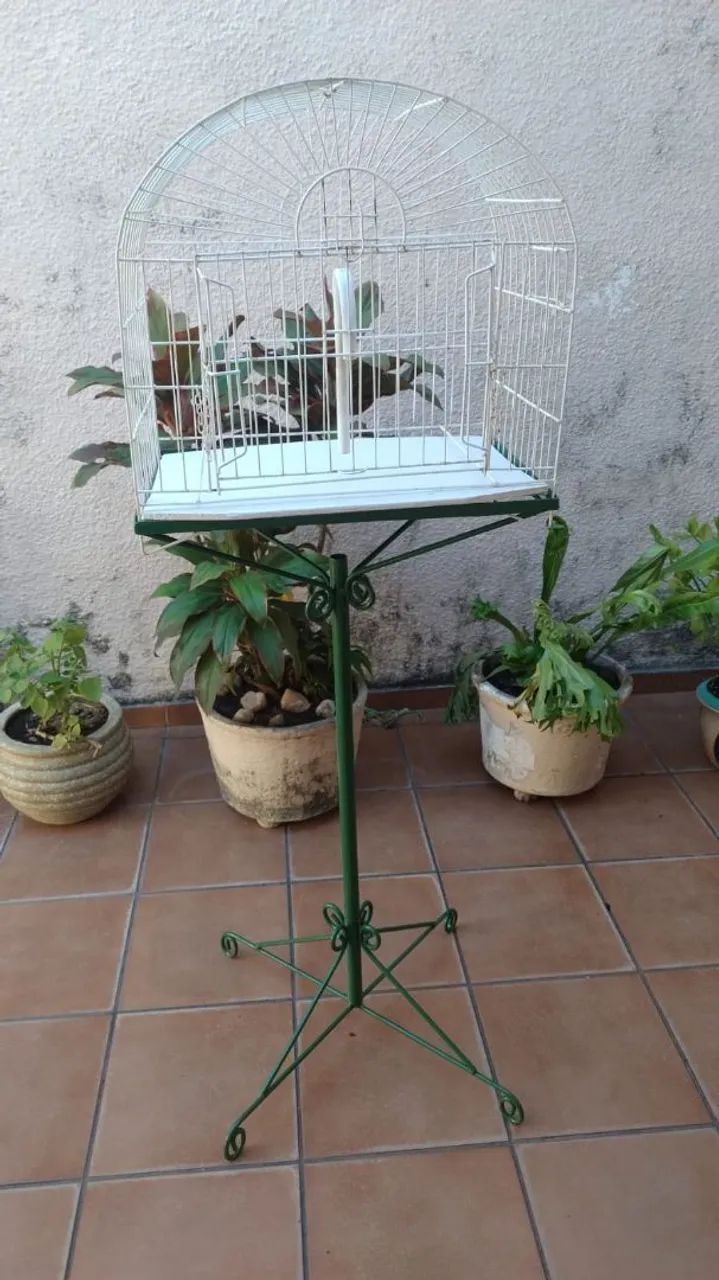 Gaiola com pedestal 