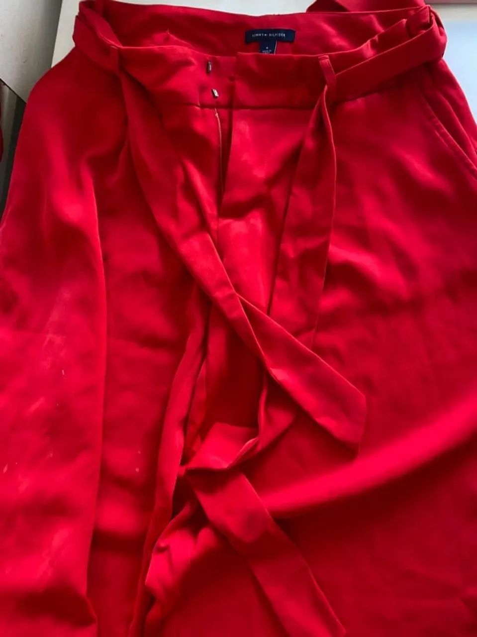 Calça Pantacourt vermelha da TOMMY HILFIGER - Foto 2