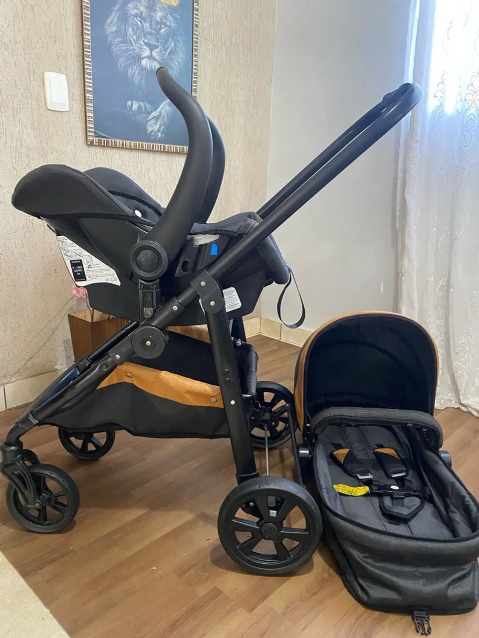 Carrinho Moisés com bebê conforto  - Foto 5