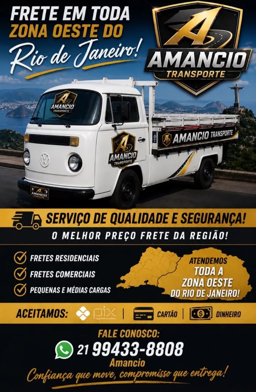 Frete!! Com segurança, pontualidade e cuidado 