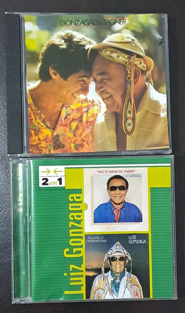 2 CDs com 3 álbuns de Luiz Gonzaga.