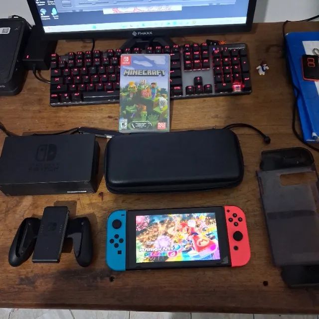 Nintendo Switch V2 completo + 1 jogo - Foto 3