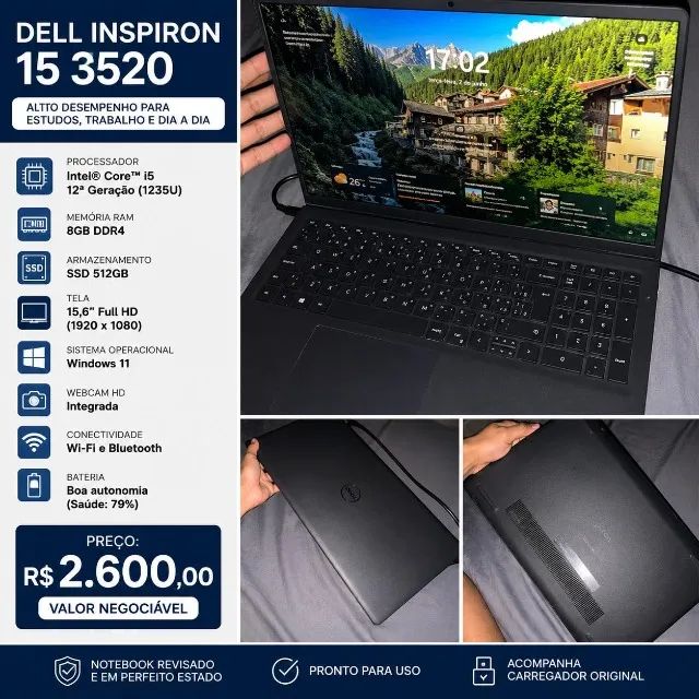 Notebook Dell Inspiron 15 - Foto 5
