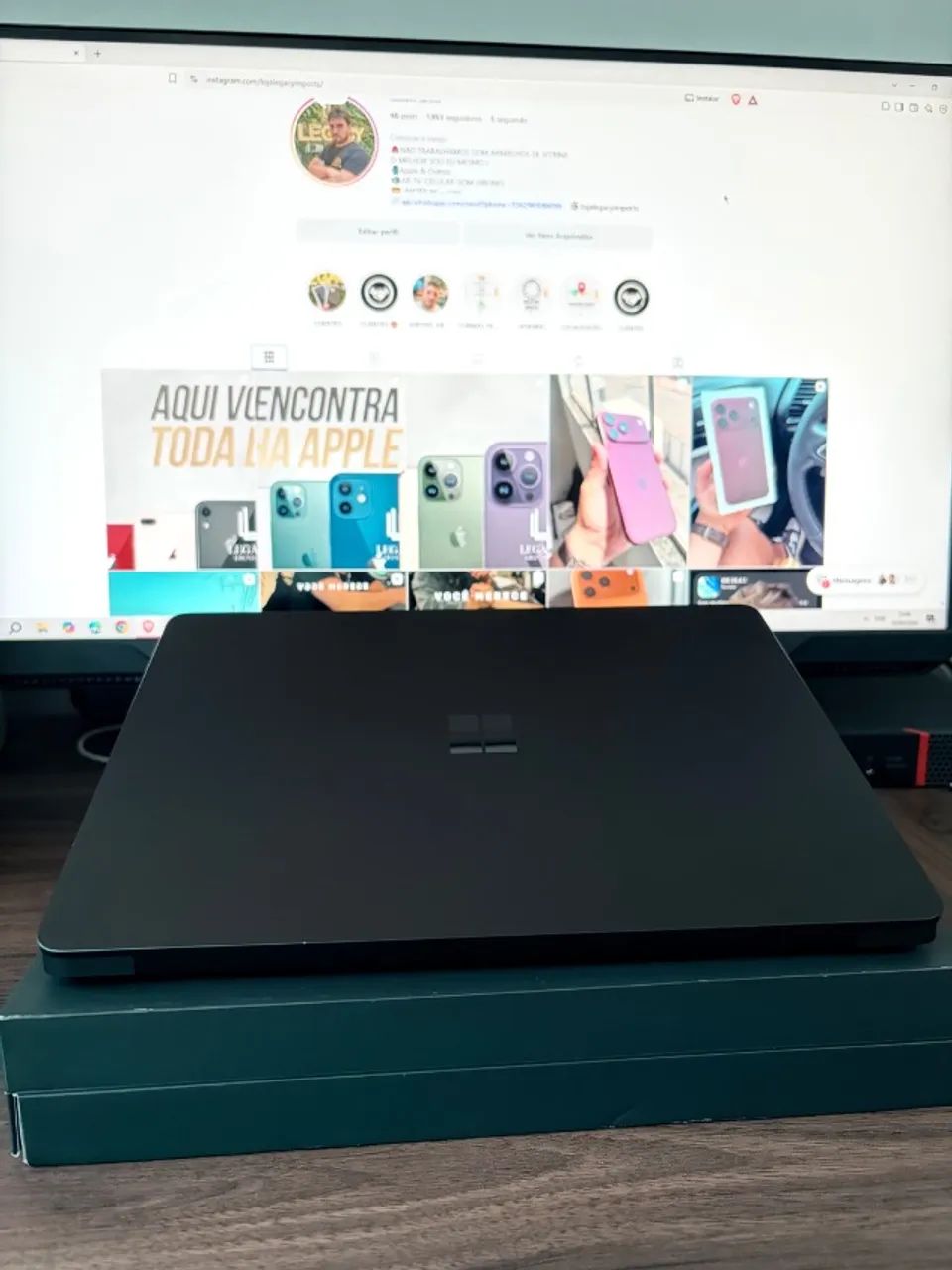 MICROSOFT SURFACE  ARM 7 GERACAO 16RAM 512GB IMPECAVEL PRETO - Foto 4