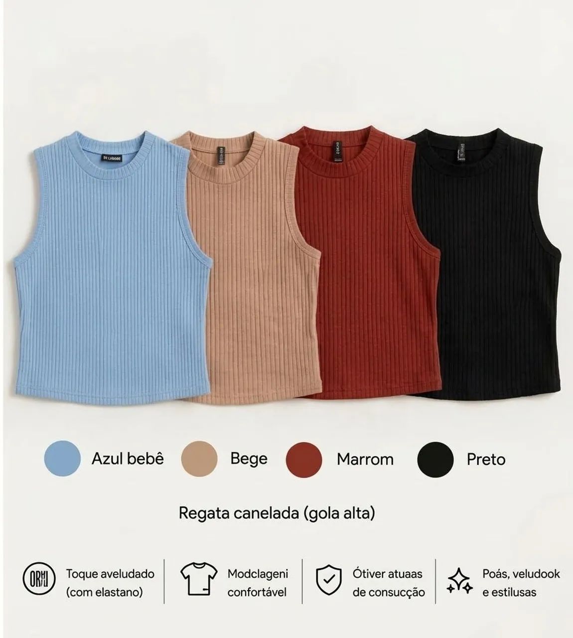 Kit 4 cropeds 