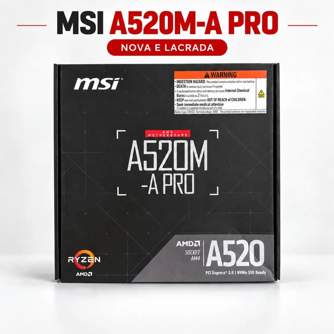 Placa mãe A520 A-PRO LACRADA PARA VENDER RAPIDO