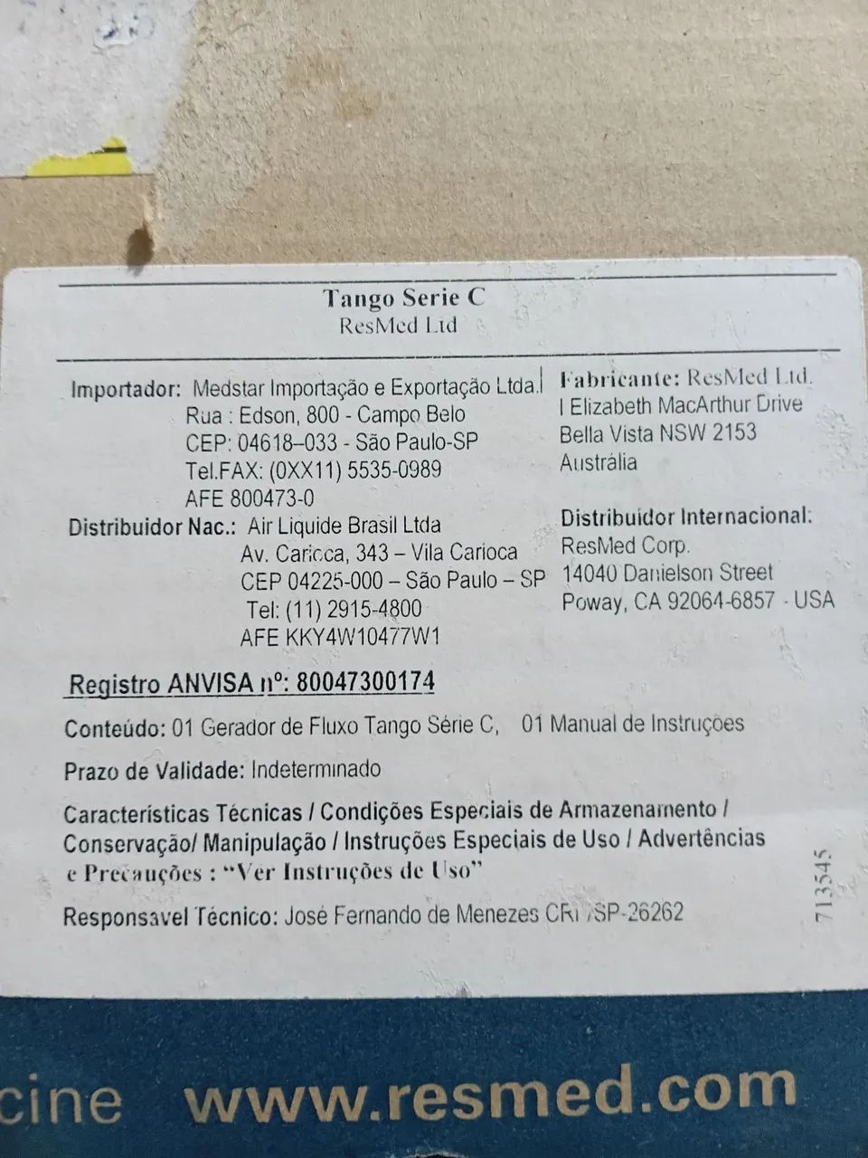 Cpap Resmed Tango - Foto 2