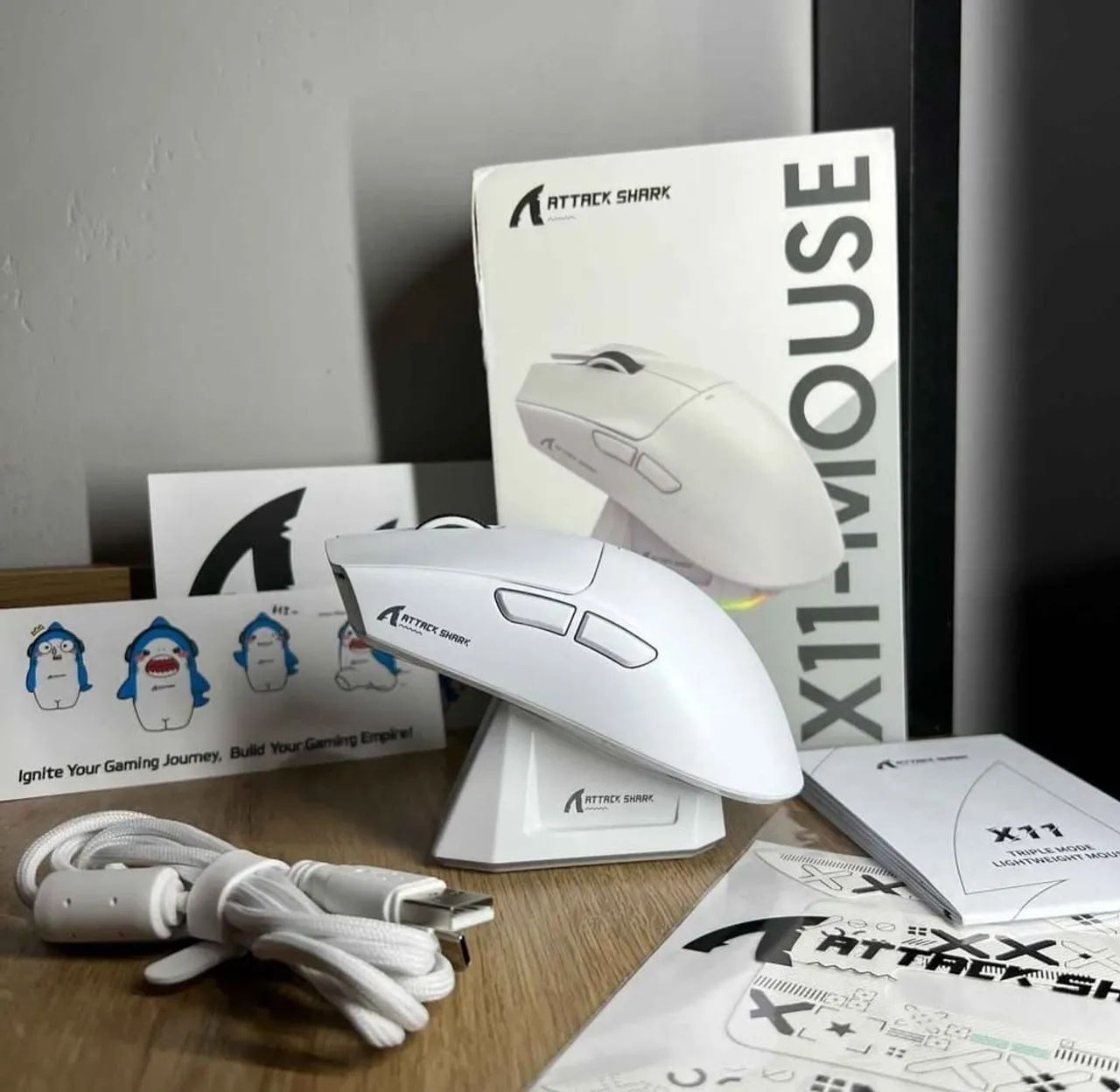 Mouse ATTACK SHARK | Novo na caixa - Foto 2
