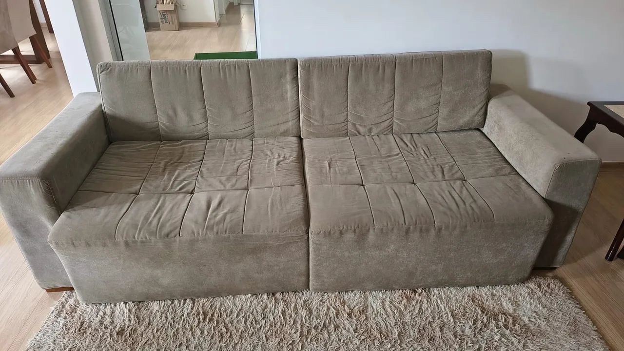 Vendo sofá cama 4 lugares reclinável  - Foto 4