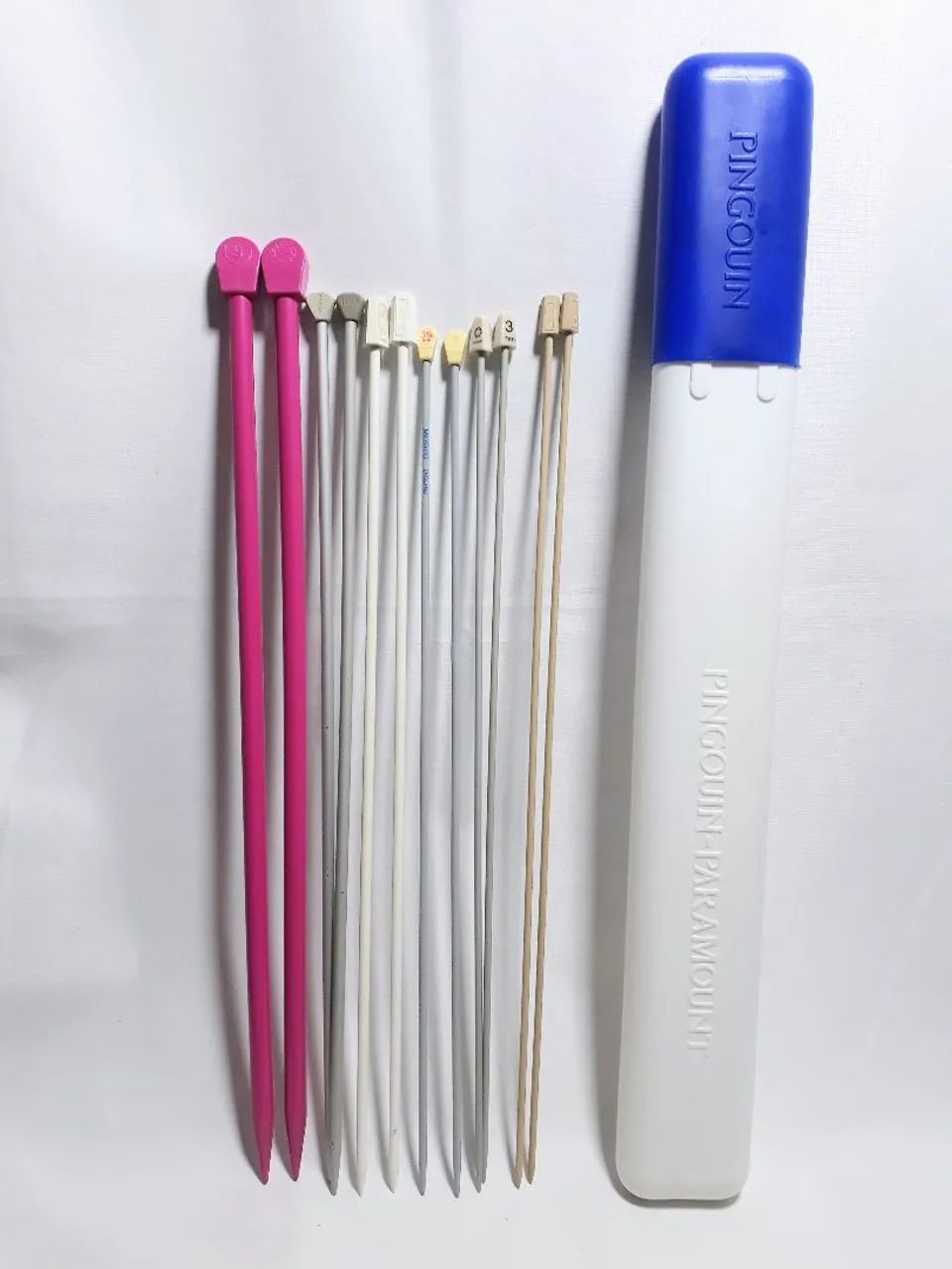 Kit 06 pares de agulhas de tricô 
