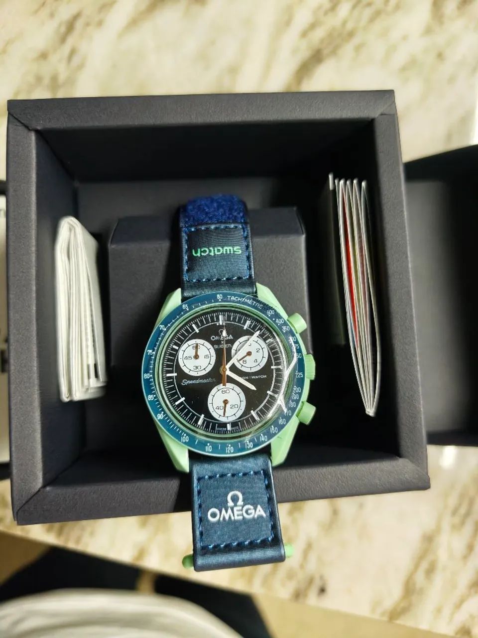 Relógio Omega Swatch Mission on Earth 