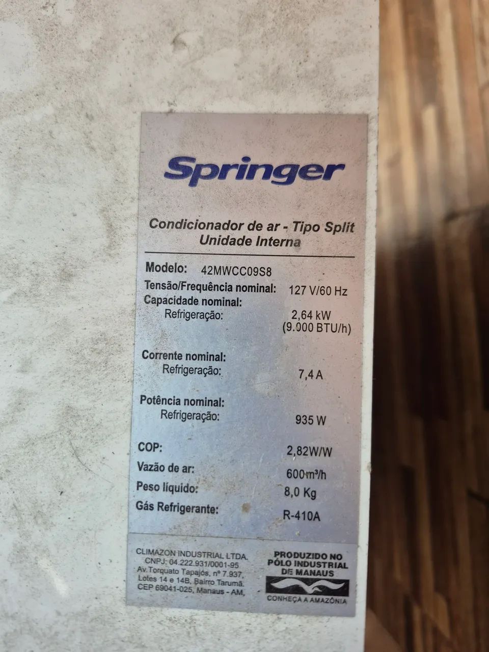 Ar-condicionado springer 9000 btus - Foto 2