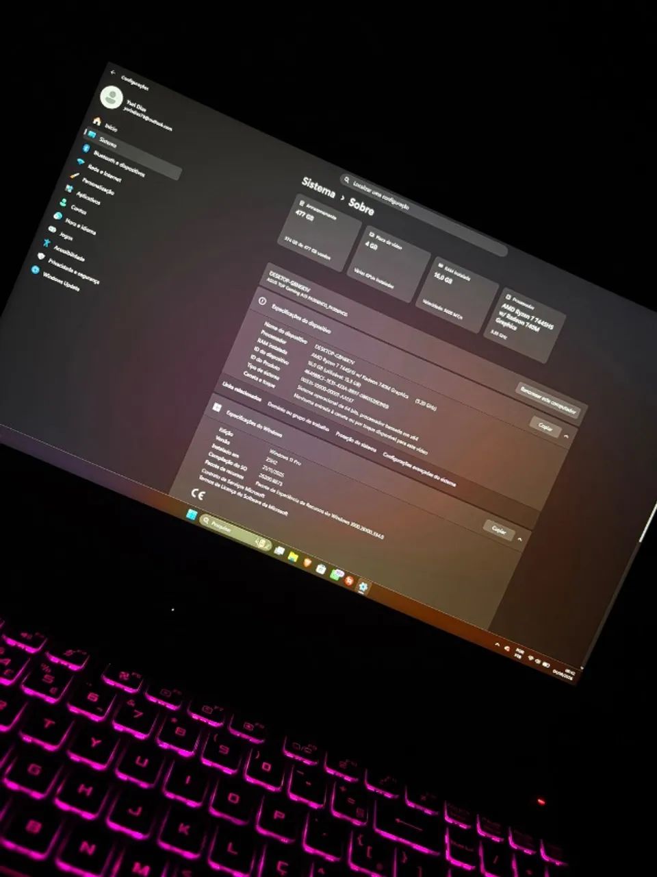 Notebook Asus Tuf Gaming A15 - Foto 4