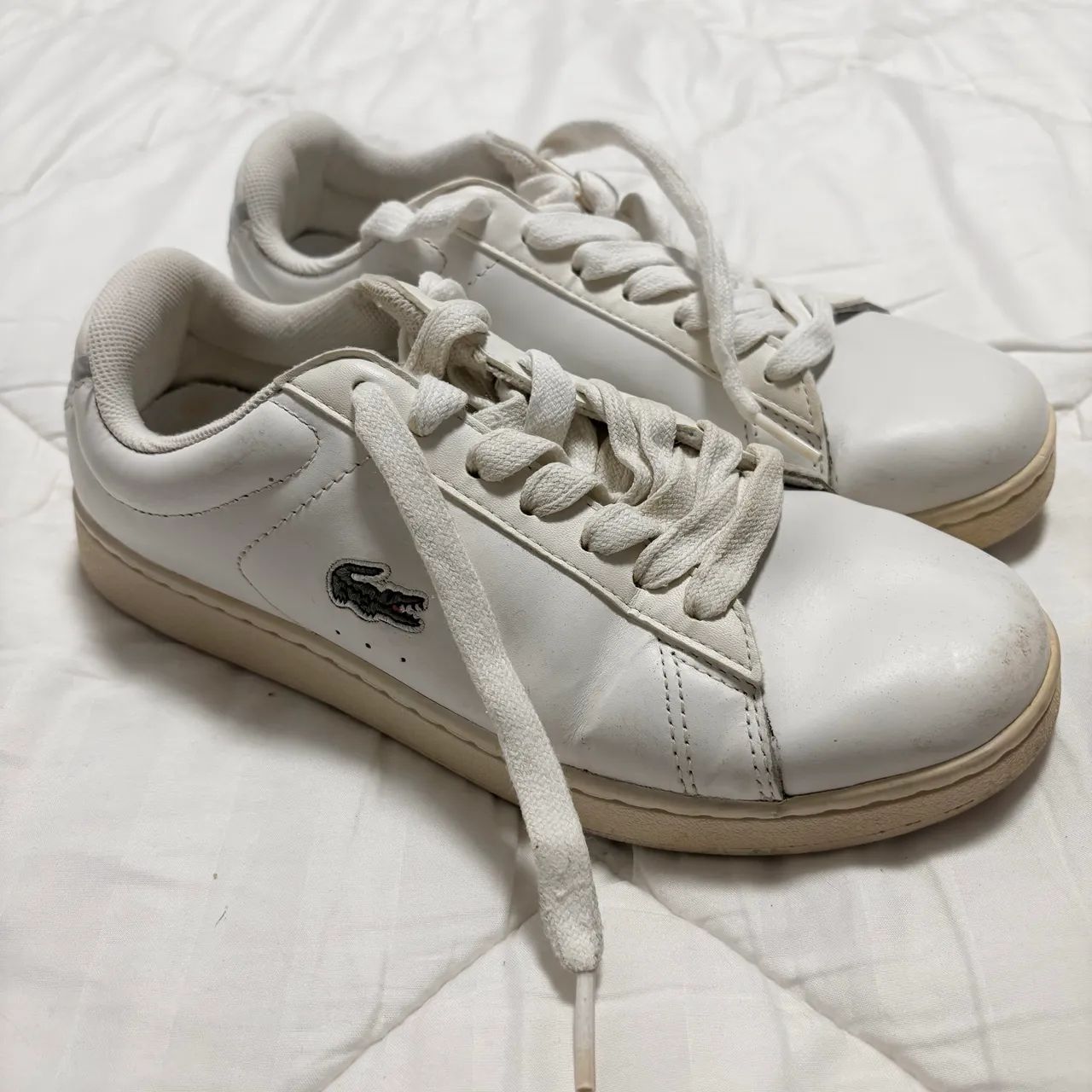 Tênis lacoste branco clássico 35 - Foto 2