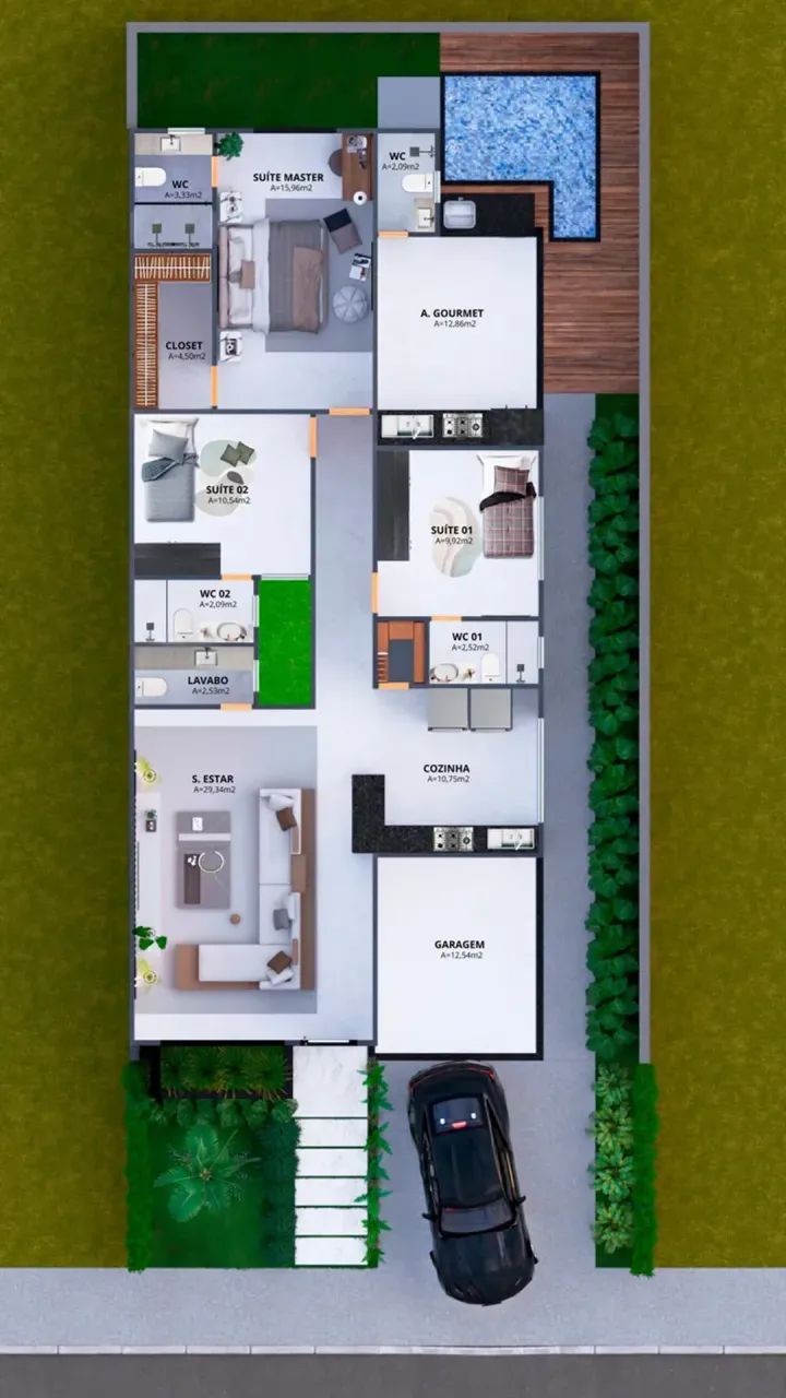 Casa de Condomínio com 3 Quartos à venda, 148m² - Bela Vista - Foto 5