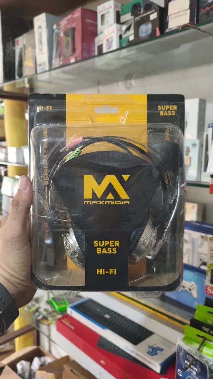 Fone com fio headset M-301 MV maxmidia 