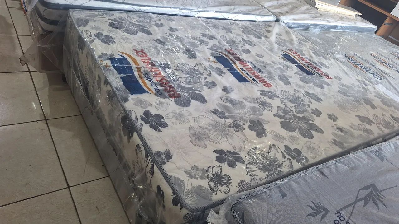 Cama box casal espuma 12 cm 