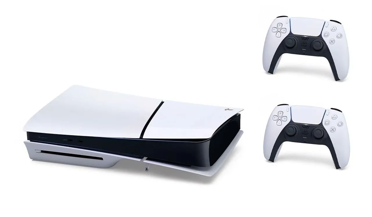 Playstation 5 Slim 1TB Versão Mídia física acompanha 2 controles originais e mais 2 jogos  - Foto 3