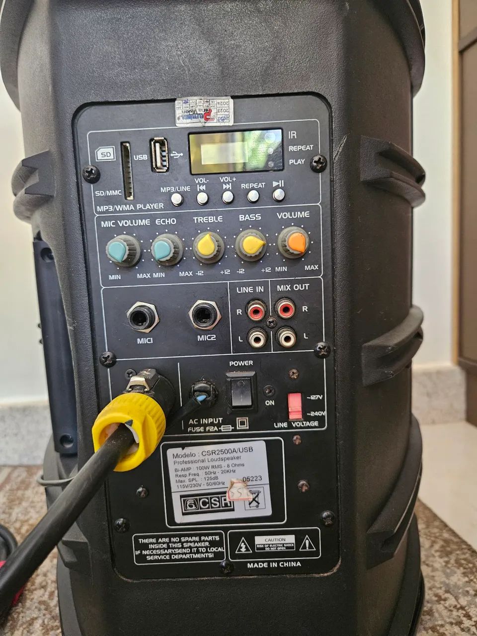 Caixa amplificada ativa e passiva CSR 2500. PAR - Foto 4
