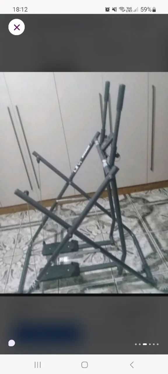 Aparelho de ginástica simulador de caminhada esteira