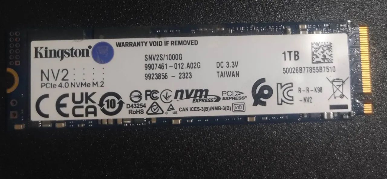 SSD 1TB NVMe M.2 PCIe 4.0