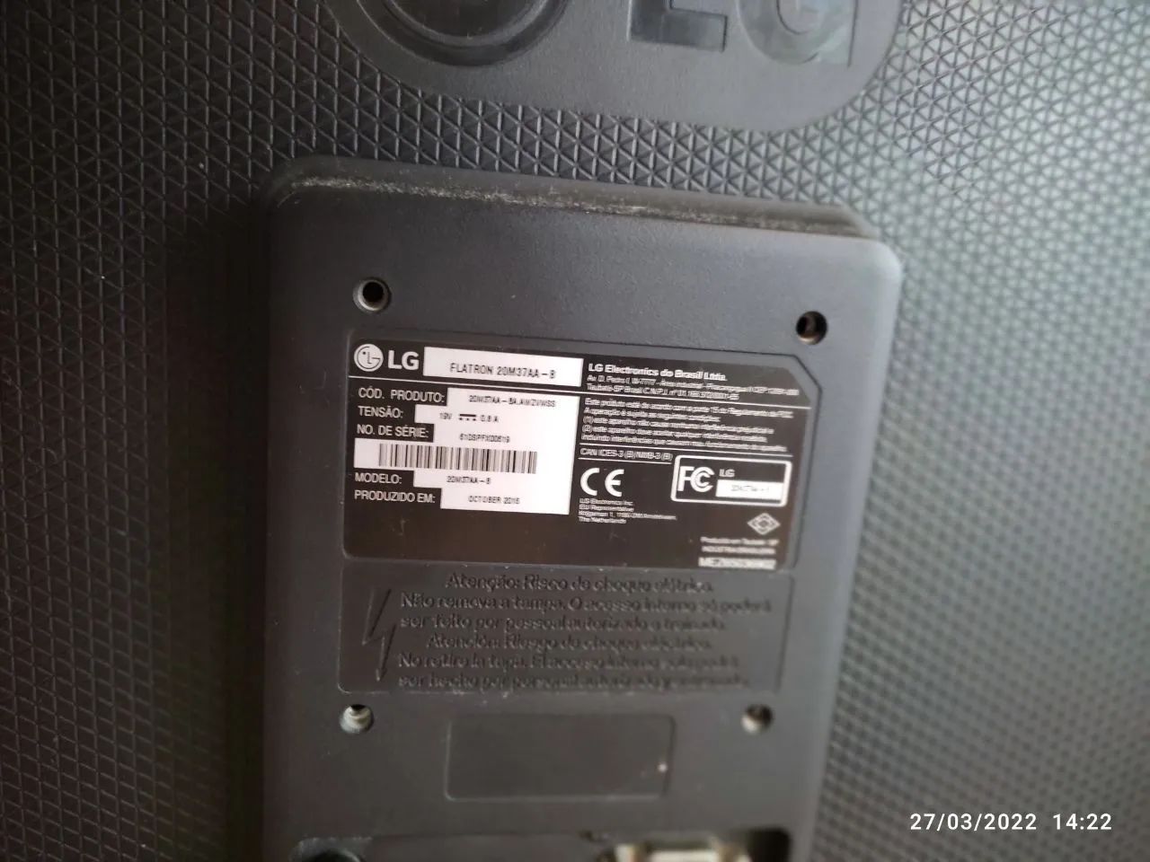 Monitor LG 19,5" Modelo 20M37AA - Foto 5